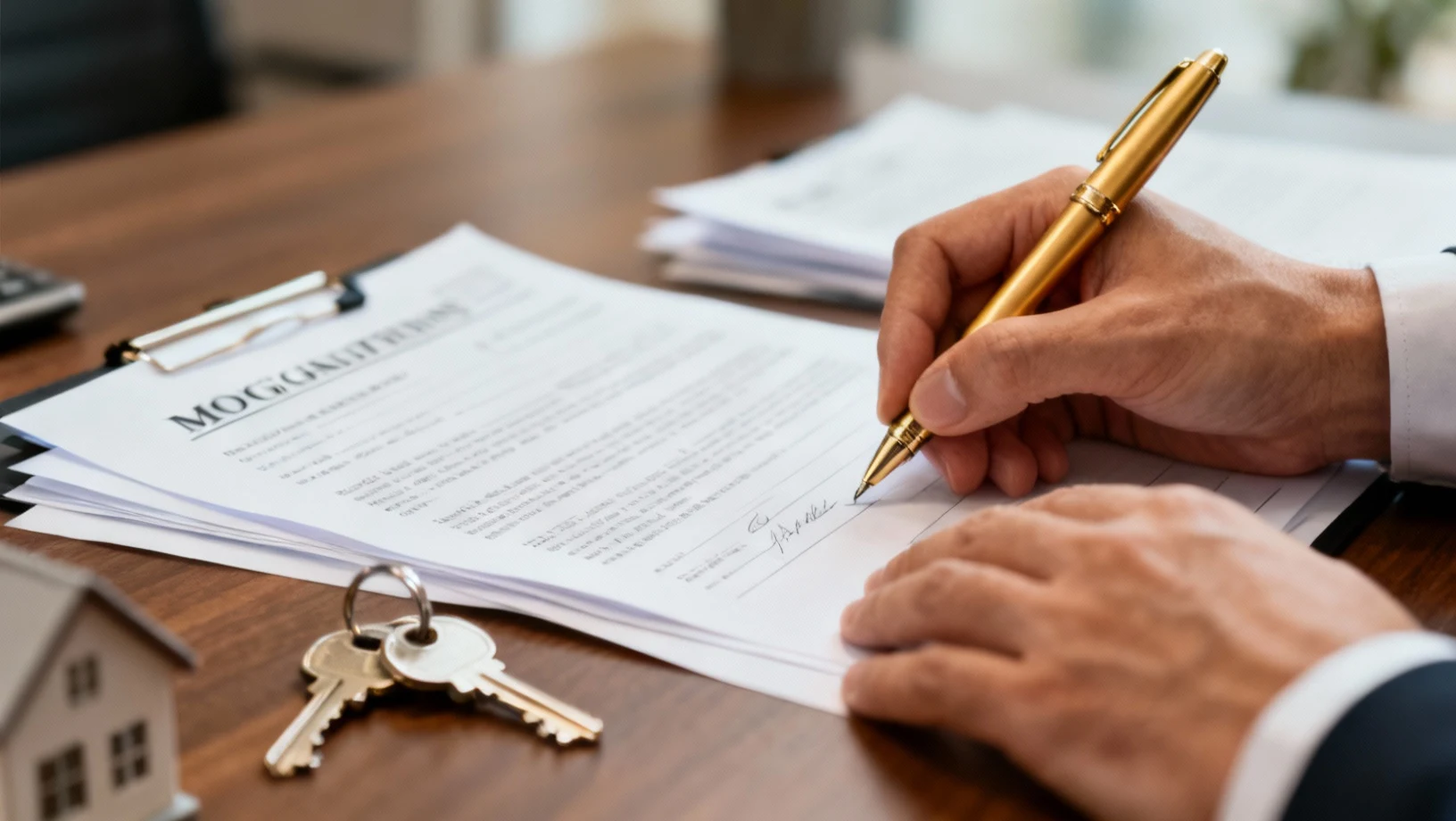 Signature de documents de pret